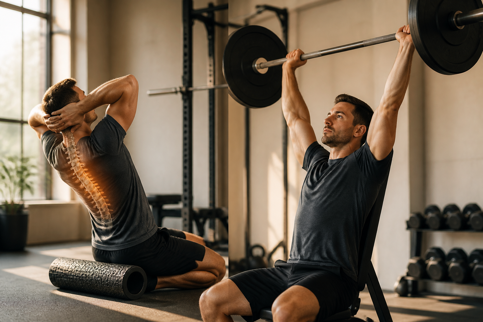 How Thoracic Spine Mobility Affects Your Overhead Press (And How to Fix It)